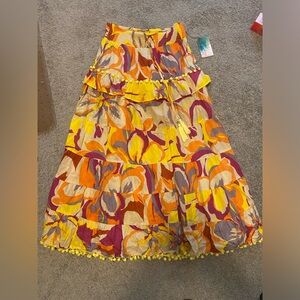 True Destination/resort wear/maxi skirt/pompous.Size L/brand new ⭐️ Hist Pick